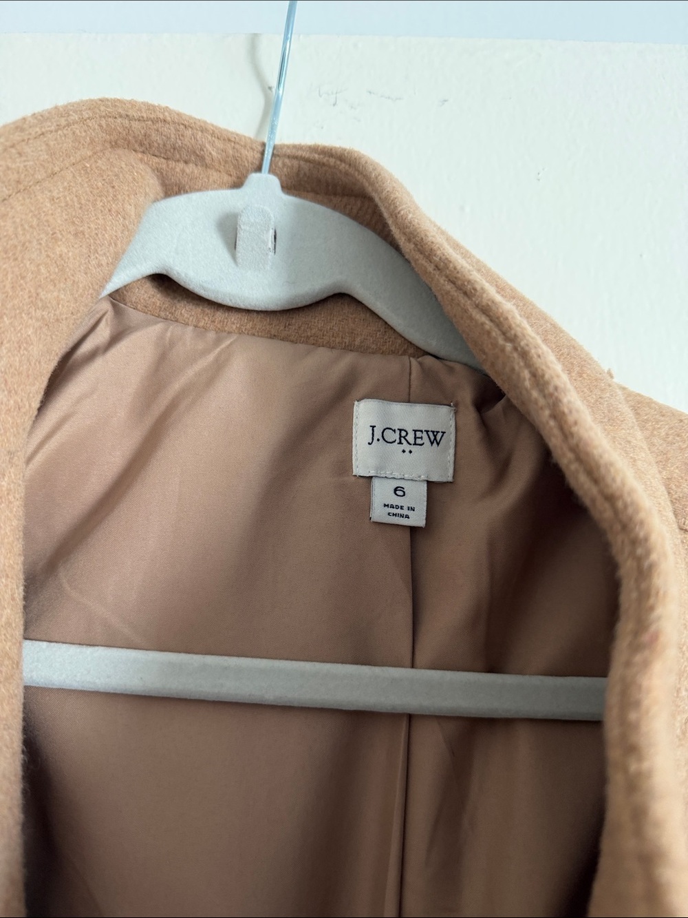 J. Crew Camel Wool-Blend coat - Picture 4 of 9
